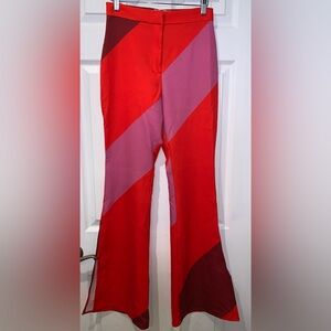 ASOS Design Retro Bell Bottom kick Flare Pants 70’s Style, Size 4